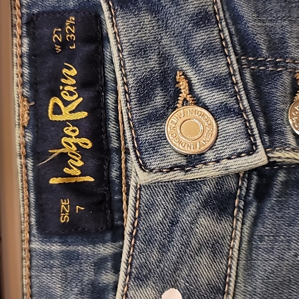 Indigo Rein High Rise Flare Jeans sz 7, NWT - Picture 4 of 7